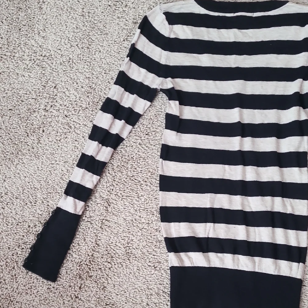 Ambiance Striped V-Neck Sweater